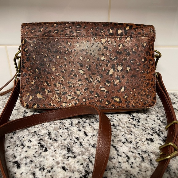 Madewell Bags Madewell Painted Leopard Calf Hair Flap Crossbody Bag Poshmark